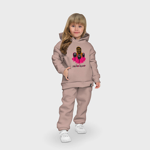 Детский костюм оверсайз Game Team / Пыльно-розовый – фото 3
