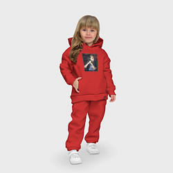 Детский костюм оверсайз Леонардо Ди Каприо, фотопортрет, цвет: красный — фото 2