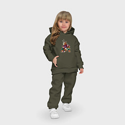 Детский костюм оверсайз Аризона Койотис логотип, цвет: хаки — фото 2