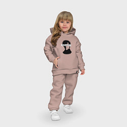 Детский костюм оверсайз Шерлок 2023, цвет: пыльно-розовый — фото 2