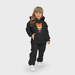 Детский костюм оверсайз Тигряша, цвет: черный — фото 2