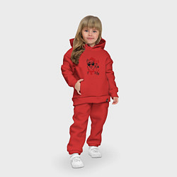 Детский костюм оверсайз Собачка ла-ла-ла, цвет: красный — фото 2