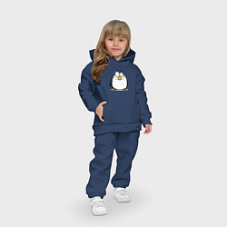 Детский костюм оверсайз Глазастый пингвин, цвет: тёмно-синий — фото 2