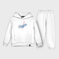 Детский костюм оверсайз Los Angeles Dodgers baseball, цвет: белый