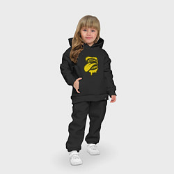 Детский костюм оверсайз Граффити выкуси, цвет: черный — фото 2
