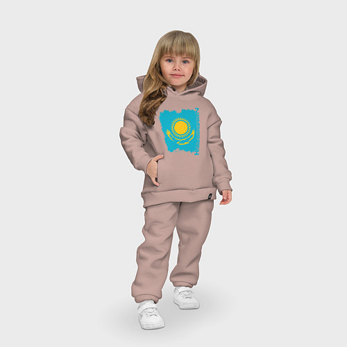 Детский костюм оверсайз Kazakhstan Sun / Пыльно-розовый – фото 3