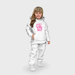 Детский костюм оверсайз GIRL FIGTH женская драка, цвет: белый — фото 2