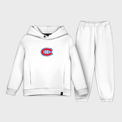 Детский костюм оверсайз Монреаль Канадиенс, Montreal Canadiens, цвет: белый