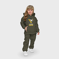 Детский костюм оверсайз Питтсбург Пингвинз , Pittsburgh Penguins, цвет: хаки — фото 2