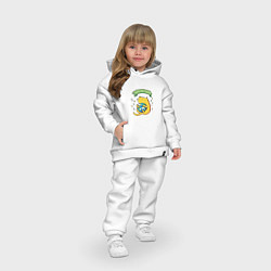 Детский костюм оверсайз Любвеобильный Котик, цвет: белый — фото 2
