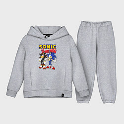 Детский костюм оверсайз ЕЖ СОНИК SONIC THE HEDGEHOG, цвет: меланж