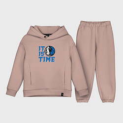 Детский костюм оверсайз It Is Dallas Mavericks Time Даллас Мэверикс, цвет: пыльно-розовый