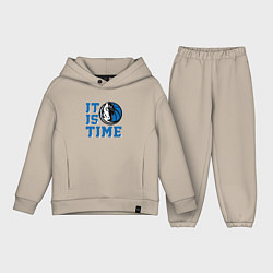 Детский костюм оверсайз It Is Dallas Mavericks Time Даллас Мэверикс, цвет: миндальный