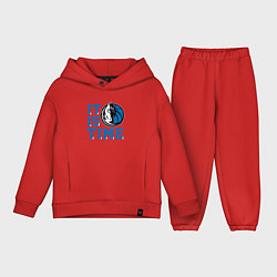 Детский костюм оверсайз It Is Dallas Mavericks Time Даллас Мэверикс, цвет: красный