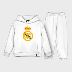 Детский костюм оверсайз Football - Real Madrid, цвет: белый