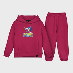 Детский костюм оверсайз Sonic Colours Hedgehog Video game, цвет: маджента
