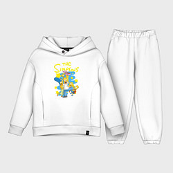 Детский костюм оверсайз The SimpsonsСемейка Симпсонов, цвет: белый