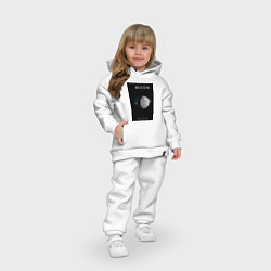 Детский костюм оверсайз Moon Луна Space collections, цвет: белый — фото 2