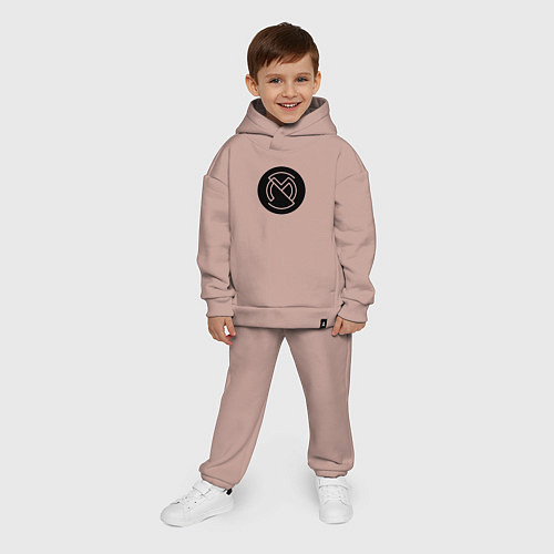 Детский костюм оверсайз Paraspectral - Rotersand и Stigmata / Пыльно-розовый – фото 4
