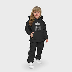 Детский костюм оверсайз СПЛИН РОК КОТ, цвет: черный — фото 2