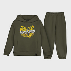 Детский костюм оверсайз CREAM Wu-Tang, цвет: хаки