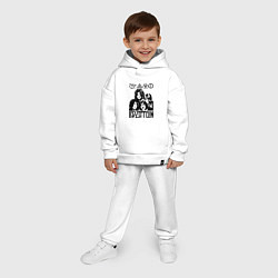 Детский костюм оверсайз Led Zeppelin Black, цвет: белый — фото 2