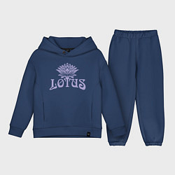 Детский костюм оверсайз Lotus, цвет: тёмно-синий