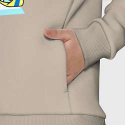 Детский костюм оверсайз Мультяшный биатлонист, цвет: миндальный — фото 2