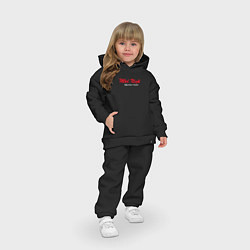 Детский костюм оверсайз Mid night racing team jdm style, цвет: черный — фото 2