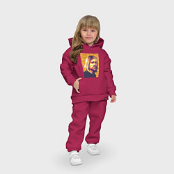 Детский костюм оверсайз Nirvana - Cobain, цвет: маджента — фото 2