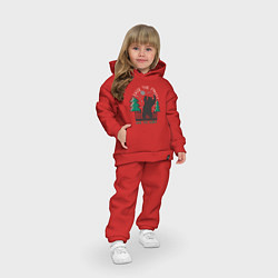 Детский костюм оверсайз Спаси Лес - Спаси Мир, цвет: красный — фото 2