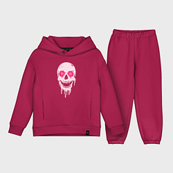 Детский костюм оверсайз Jolly skull, цвет: маджента