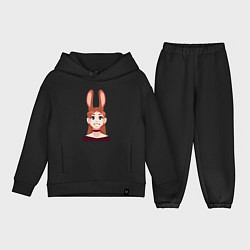 Детский костюм оверсайз Girl - Bunny, цвет: черный