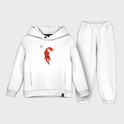 Детский костюм оверсайз Лиса Крадётся, цвет: белый