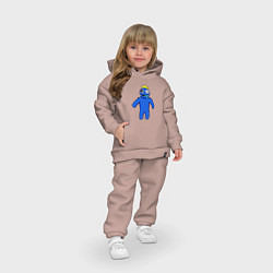 Детский костюм оверсайз Синий из Роблокс, цвет: пыльно-розовый — фото 2