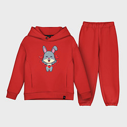 Детский костюм оверсайз Love Rabbit, цвет: красный
