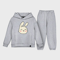 Детский костюм оверсайз Добрый кролик, цвет: меланж