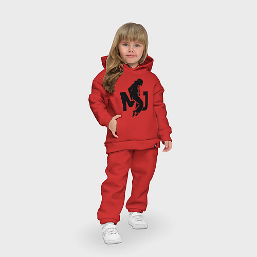 Детский костюм оверсайз MJ Music / Красный – фото 3