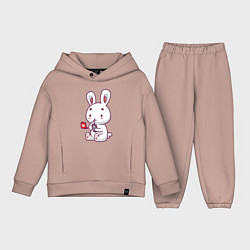 Детский костюм оверсайз Rabbit like, цвет: пыльно-розовый