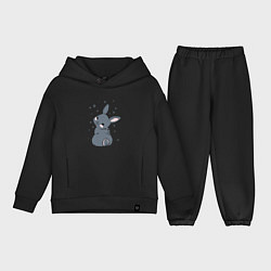 Детский костюм оверсайз Черный кролик Пикачу, цвет: черный