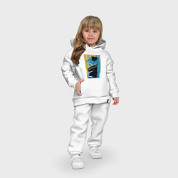 Детский костюм оверсайз Киберпанк Ребекка, цвет: белый — фото 2