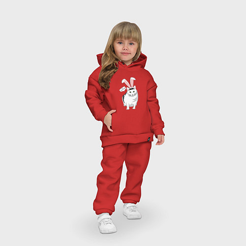 Детский костюм оверсайз Кролик Бендер - 2023 / Красный – фото 3