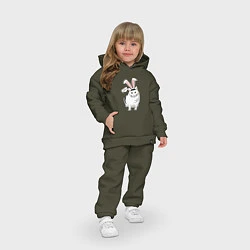 Детский костюм оверсайз Кролик Бендер - 2023, цвет: хаки — фото 2