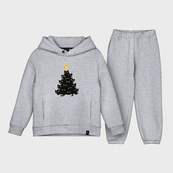 Детский костюм оверсайз Котоёлка, цвет: меланж