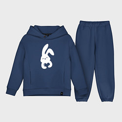 Детский костюм оверсайз Lovely bunny, цвет: тёмно-синий