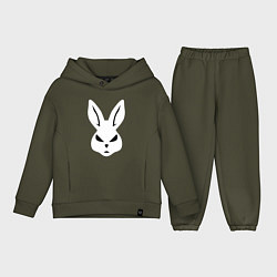 Детский костюм оверсайз Evil bunny head, цвет: хаки