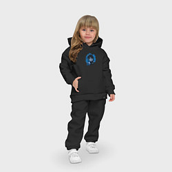 Детский костюм оверсайз Уэнздей Аддамс, масло, цвет: черный — фото 2
