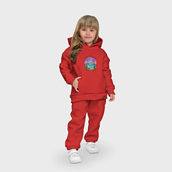 Детский костюм оверсайз Санкт-Петербург, Смольный собор, цвет: красный — фото 2