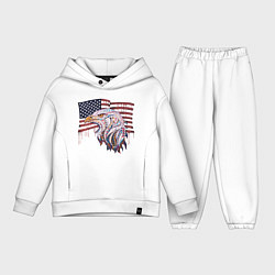 Детский костюм оверсайз American eagle, цвет: белый
