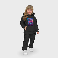 Детский костюм оверсайз Нейро синтвейв, цвет: черный — фото 2
